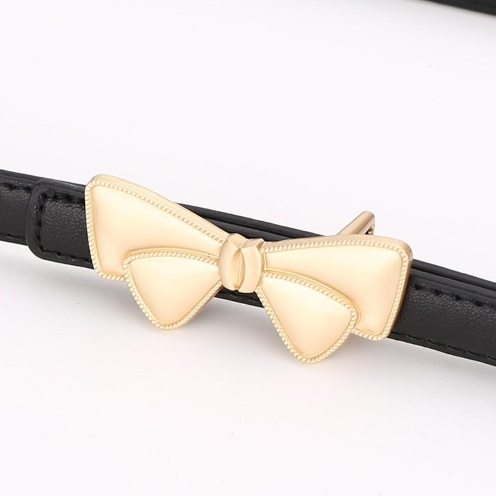 Bow Buckle Waist Belt Adjustable Fit Bow Buckle Belt Fashion Women's Belt for Trousers