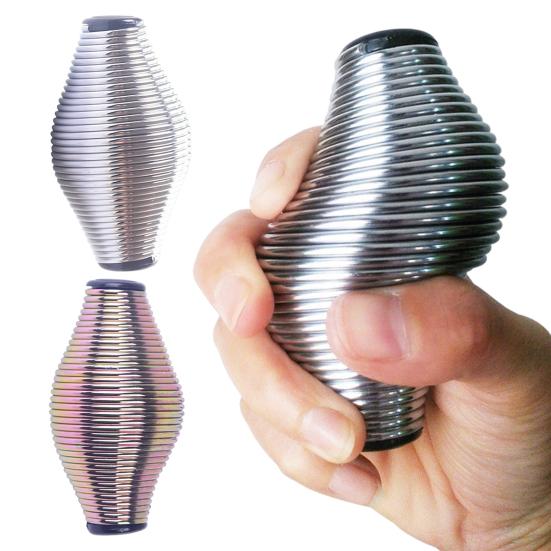 Металлический пружинный стресс-мяч, силовая тренировка, мышечная релаксация, пружинный тренажер для рук, для взрослых, для снятия беспокойства, для офисного стола, игрушка-фиджет