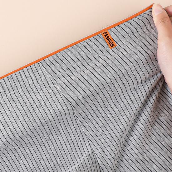 Мужское боксерское нижнее белье однотонное в рубчик U-выпуклые шорты трусы со средней посадкой эластичный пояс мягкая дышащая ткань трусики