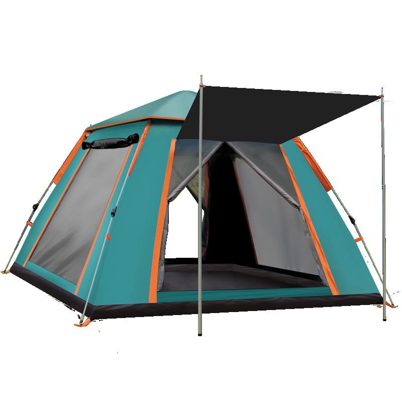 4-6 Person Outdoor Automatic Quick Open Tent Rainfly Waterproof Camping Tent Family Outdoor Instant Setup Tent with Carring Bag