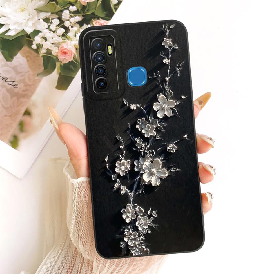 For Infinix Note 7 Lite Case X656 Popular Floral TPU Cover Soft Silicone Phone Cases For Infinix Hot 9 Pro Funda Hot9 Play Shell