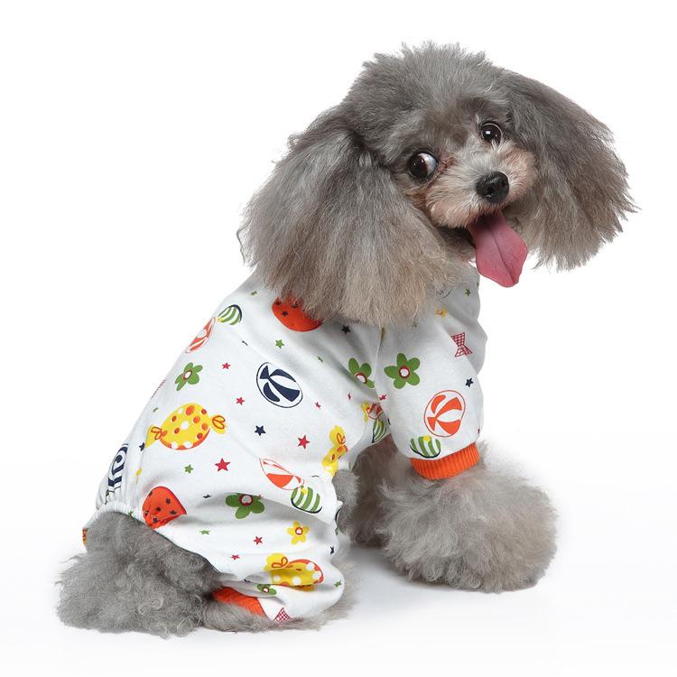 Pet Supplies Dog Four-legged Clothes Autumn and Winter Casual Comfortable and Breathable Home Pet Cotton Clothes