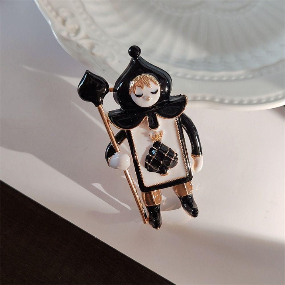 Милая брошь-солдат, мультяшный рыцарь, корсажная клипса, булавка, броши-клоуны, женщина