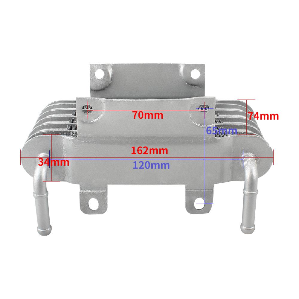 Motorcycle Radiator Oil Cooler Dirt Bike Moto Cooling 8mm 6 Row for KTM Beta Honda Yamaha Kawasaki Motocross Modified Parts