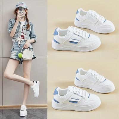 Модные кроссовки женские белые туфли на плоской подошве с дышащей сеткой для молодых женщин повседневная обувь брендовая мягкая толстая подошва 3,5 см D176