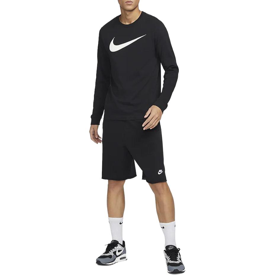 Nike Футболки Мужские Черные С Круглым Вырезом Умеренный Прямой Крой DZ2988-010