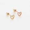 LUNNE 14k Lovely Heart Piercing Earrings (14k Gold) S12