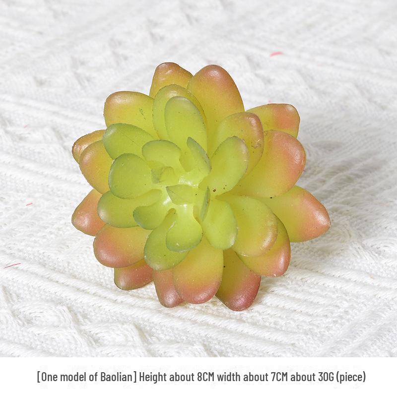 Mini Flocking Artificial Succulent Bonsai for DIY Wall Decor