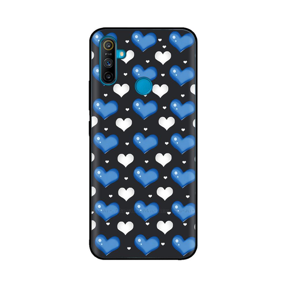 Чехол для Realme C3 Мягкий Черный Силикон ТПУ Узорчатая Задняя Крышка Для OPPO Realme C3 RMX2020 C 3 RealmeC3 Расписной Чехол для Телефона Fundas
