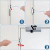 Double Head Hinge Gap Adjusting Tool Labor Saving Repair Wrench for Door Cabinet Furniture Home Use with Round Bolt Hand Tools
