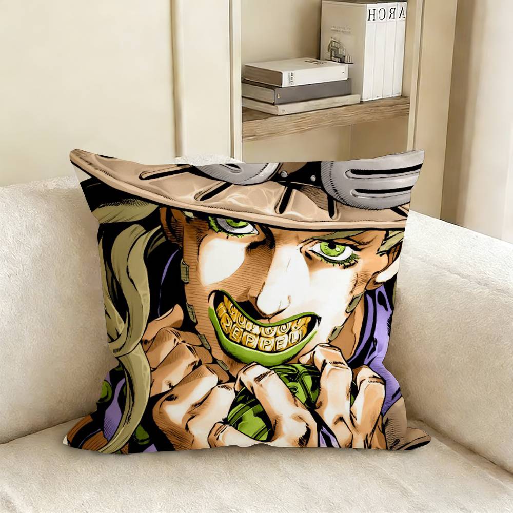 JoJos BBizarres Adventures Various Sizes Square Pillow Case For Car Home Bedchamber Decor