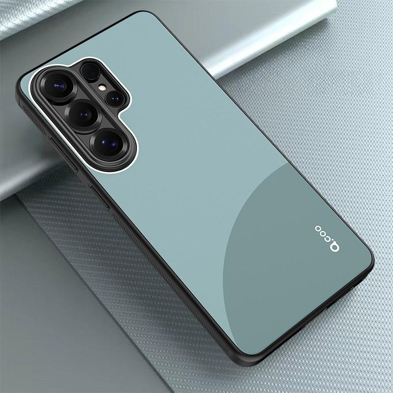 Чехол для Samsung Galaxy S26 Ultra Модный Магнитный Мягкий ТПУ Контрастного Цвета Защитная Крышка для Объектива для Galaxy S26 Ultra