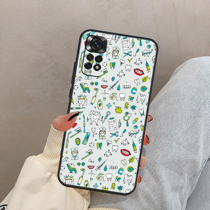 Стоматолог Зуб Стоматологический Гигиенист Для Xiaomi Redmi Note 14 9 10 11 12 13 15 Pro Plus Чехол Обложка Для Redmi 15C 14C 12C 10C 13C