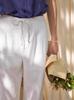 Casual Womens Pants With Drawstring And Button For Spring 2025 Comfortable Slim Fit