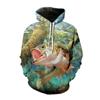 Толстовки с принтом рыбы 3D Рыбалка Мужчины Женщины Мода С Капюшоном Толстовка Хип-Хоп Толстовка Пуловер Унисекс Топы Пальто Модная Одежда с Капюшоном