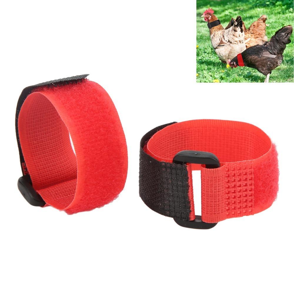 2pcs Nylon Rooster Collar Durable Chicken Neckband Noise Free Collar For Ducks & Geese