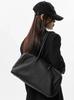 Genuine Togo Leather Shoulder Bag Fashion Pillow Bowling Boston Bag Large Capacity Crossbody