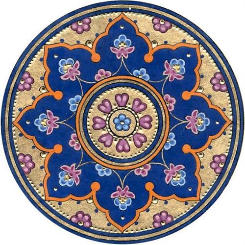 Creative Bohemia Pattern Plates Ceramics Wall Hanging Decorative Background Plate Nordic Style