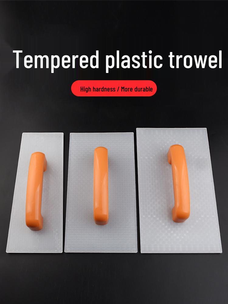 Large Gray Plastic Trowel for Plastering and Masonry