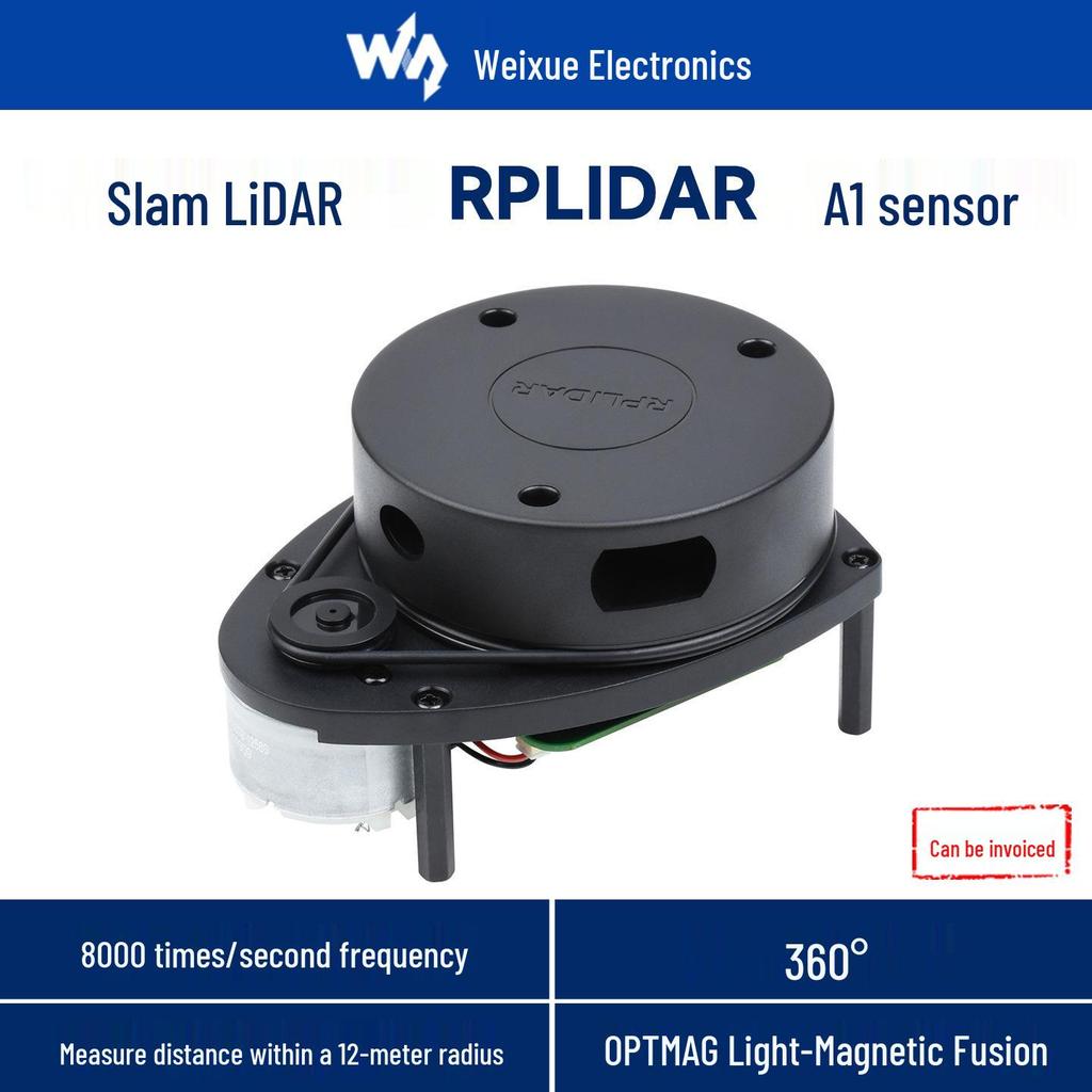 Micro-Snow LiDAR RPLIDAR A1: 360° Laser Scanning Sensor