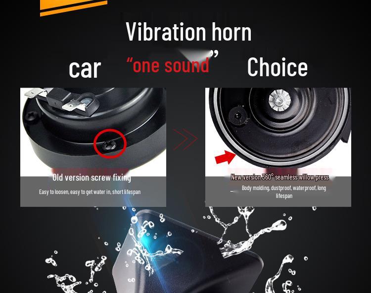 Compatible with ORA White Cat, Black Cat, Haomao GT iQ New Energy; Easy Installation Car Snail Horn.
