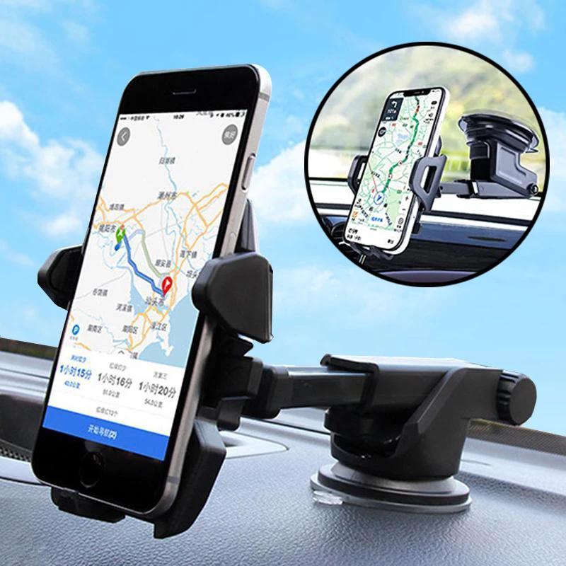 NEW Car 360°Rotate MobilePhone Holder Mount Sucker Retractable Arm Phone Bracket Universal Stand Accessories