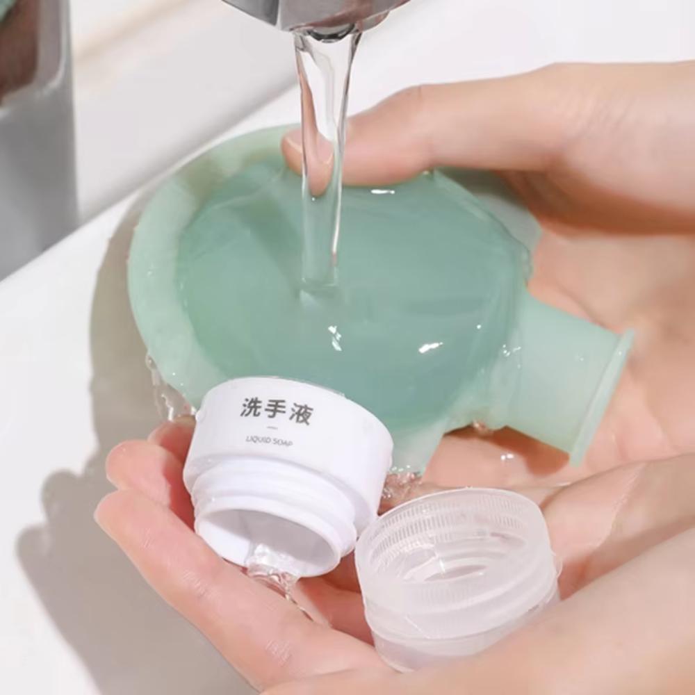 3 шт./набор многоразовых флаконов 60 мл/90 мл мягкий силиконовый контейнер для лосьона сжимаемая туба пустая бутылка портативная дорожная бутылка для шампуня