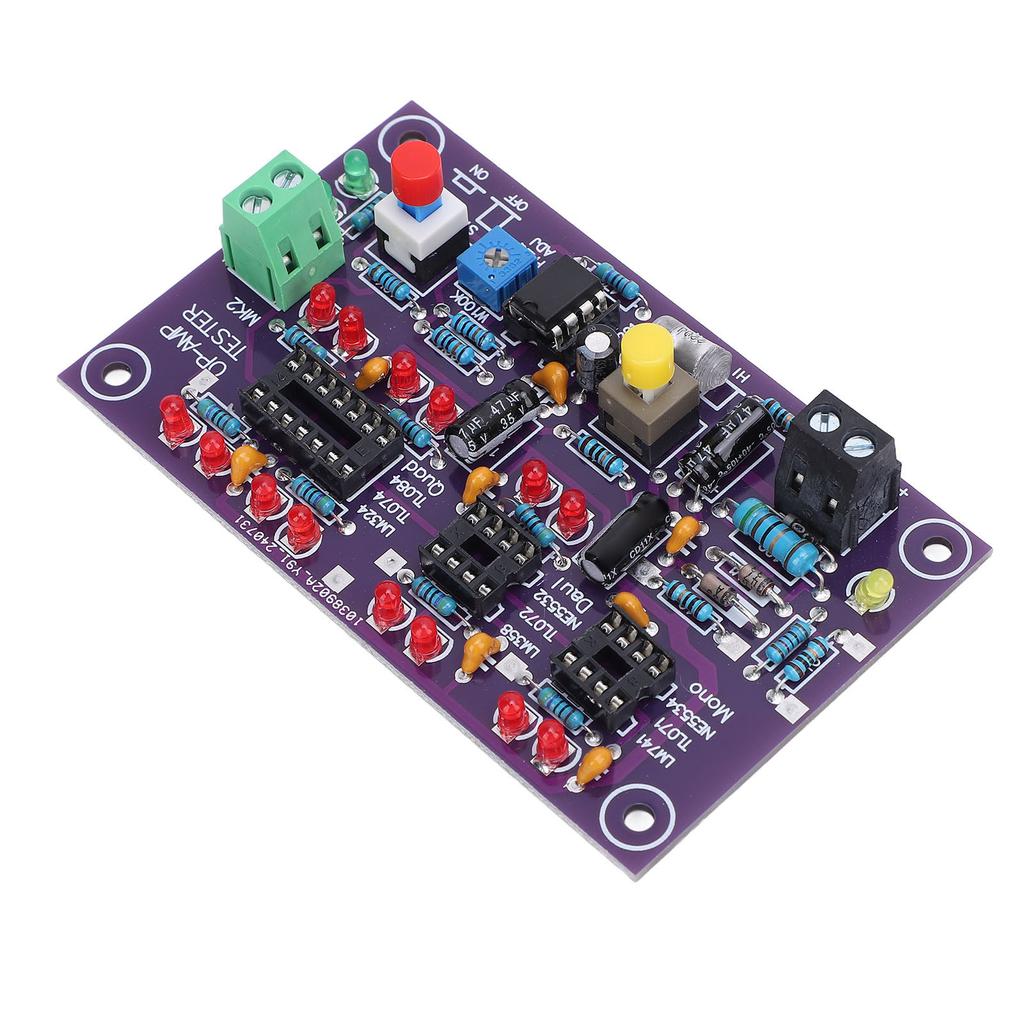 Operational Amplifier Test Board OP AMP Testing Module for Single Double Quad DC12V T2 Tester