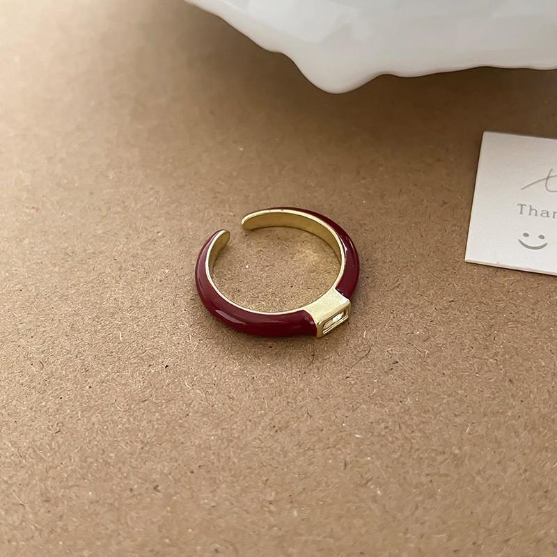 Кольцо Ankola Red Drop Oil Open Ring: Женская коллекция осень/зима: модная, универсальная и изысканная