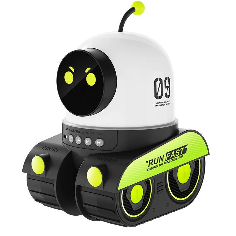 Creative Bluetooth Starry Sky Projection Light Robot With Music Function For Kids