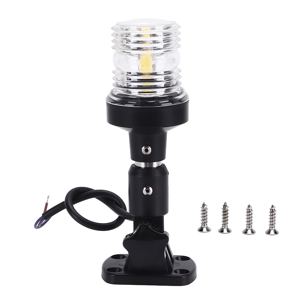 6in 3W Marine Boat Stern Anchor Signal Light White Navigation Lamp 3 Nautical Miles IP66 Waterproof