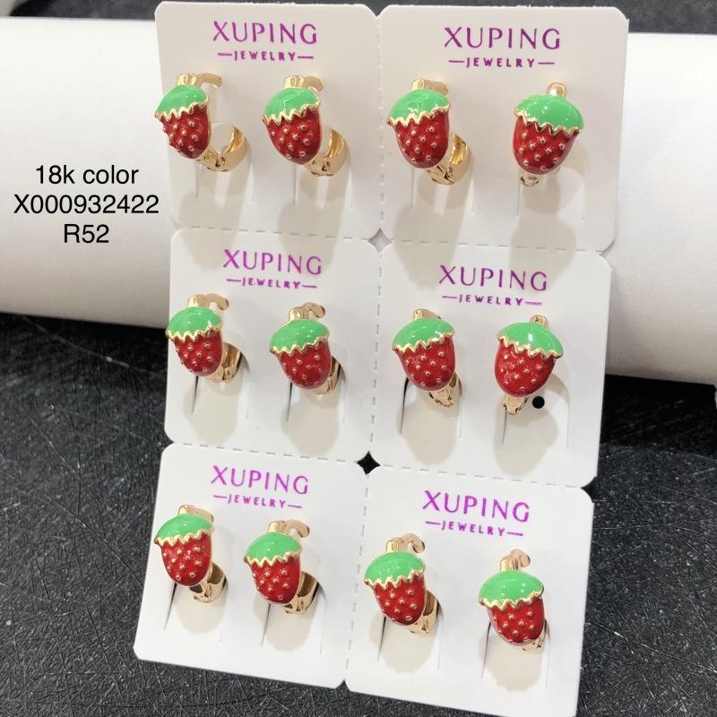 Ювелирные изделия Xuping, серьги-гвоздики, серьги-клипсы из сплава с покрытием k-цвета, с мульти-цирконами, в европейском и американском стиле, модные и универсальные серьги.