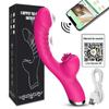2 In 1 Licking Vibrator App Bluetooth Dildo Vibrators For Women Clitoral Tongue Stimulator Sex Toys Vaginal G Spot Masturbation