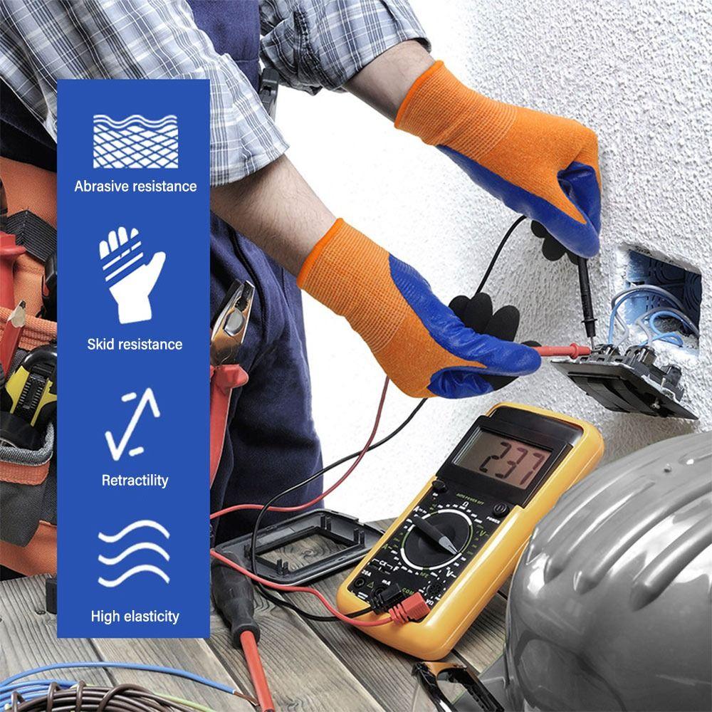 Высокоэластичные перчатки с сенсорным экраном, резиновые рабочие безопасные перчатки, инструмент, изоляционные варежки, электрические