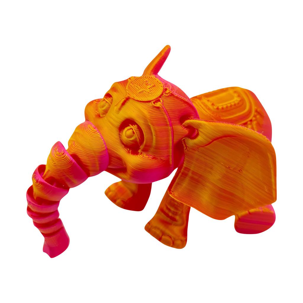 3D-печатная подвижная игрушка-слон, слон с подвижными суставами, 3D-печатная игрушка-слон, украшение, снятие стресса, подвижный слон