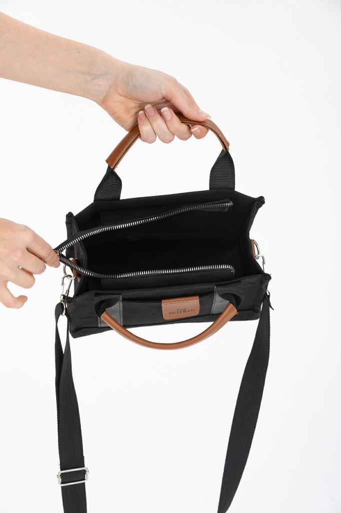 Women's Stylish and Useful Shoulder Bag Women's Cream Canvas Crossbody Mini Tote Bag Hand Shoulder Bag