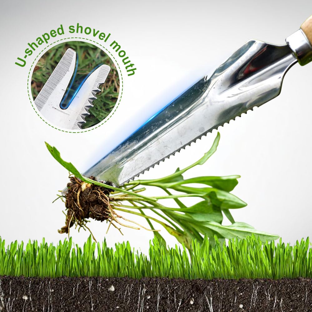 1 шт. Удалитель сорняков, Садовый инструмент для удаления сорняков из трещин, Легко удаляющий сорняки инструмент для двора, Садовые инструменты мотыга, Нержавеющая сталь, Острые зубья граблей