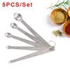Kitchen Measuring Spoons Tool High Quality 10.5cm 5PCS Stainless Steel