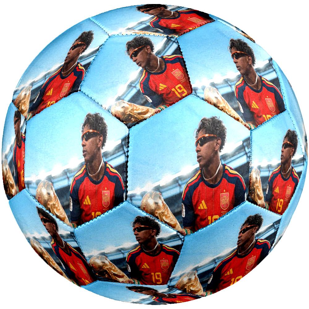 Lamine Yamal's World Cup Champion Celebration Size 5 Soccer Ball Machine Sewn Indoor/Outdoor Universal Football perfect gift for sports enthusiasts