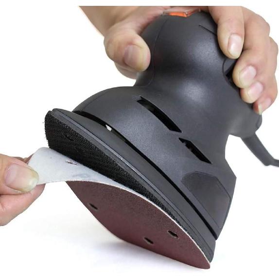 Coceca Mouse Detail Sander Sandpaper Sanding Paper Assorted Sanding Pads 40 80 120 180 240 Grits (50pcs Mouse Sandpaper)