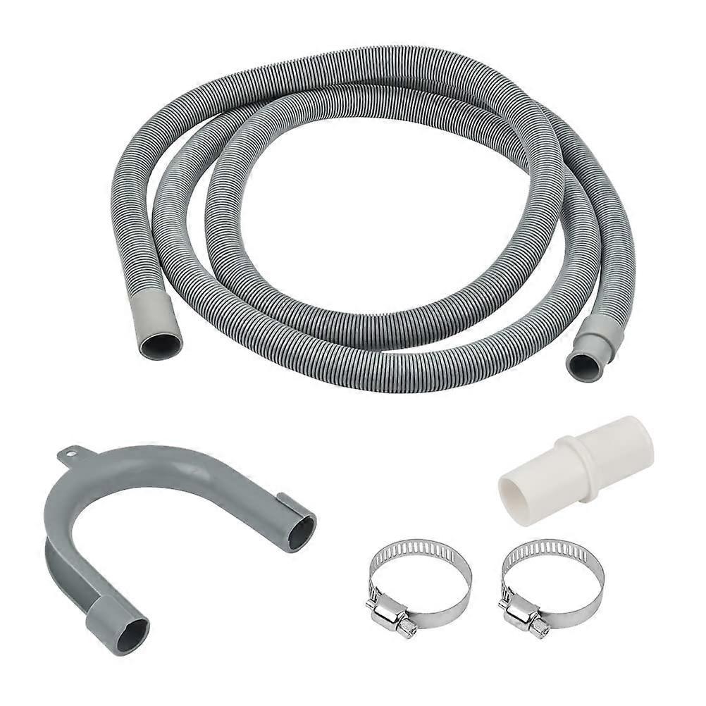 1.5M Long Drain Hose Extension Pipe Kit, Universal Replacement Washing Machine Drain Hose, Extra Long Washing Machine