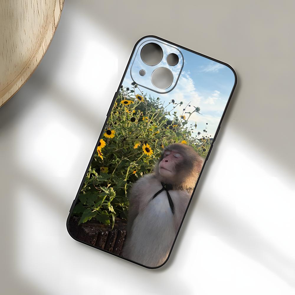 Смешной Чехол-Обезьянка Для IPhone 17 Pro Max 15 Pro 16 14 Plus 12 13 Mini 11 Pro Ударопрочный Мягкий Чехол