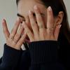 Простое кольцо из нержавеющей стали, золотое кольцо, первые нетускнеющие кольца европейского и американского дизайна