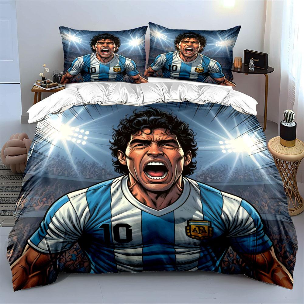 Striped jersey, stadium backdrop. Bedding sets Duvet cover sets Duvet covers Pillowcases(1 * Duvet Cover 2 * Pillowcases without duvet insert)