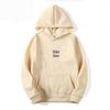 Women's Autumn 2026 Loose Casual Printed Hooded Plus Velvet Top