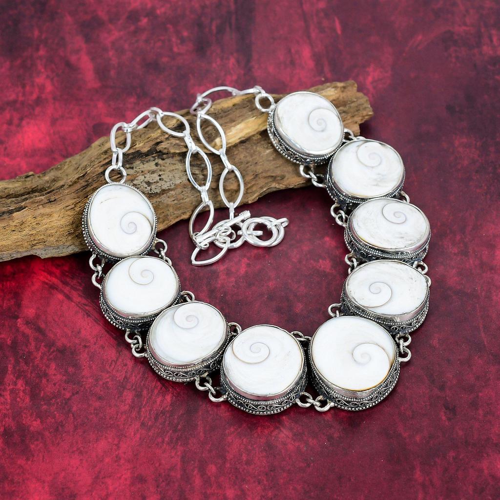 Браслет и ожерелье из твердого серебра 925 пробы Shiva Eye, комплект натуральных украшений ручной работы для нее, красивые драгоценные камни новейшего дизайна ювелирных изделий для женщин