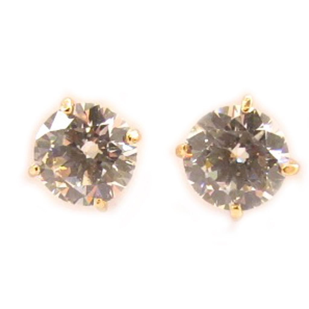 Les Trésors De Lily [L5004] - Серьги Essentiel из белого золота с позолотой - 6 мм