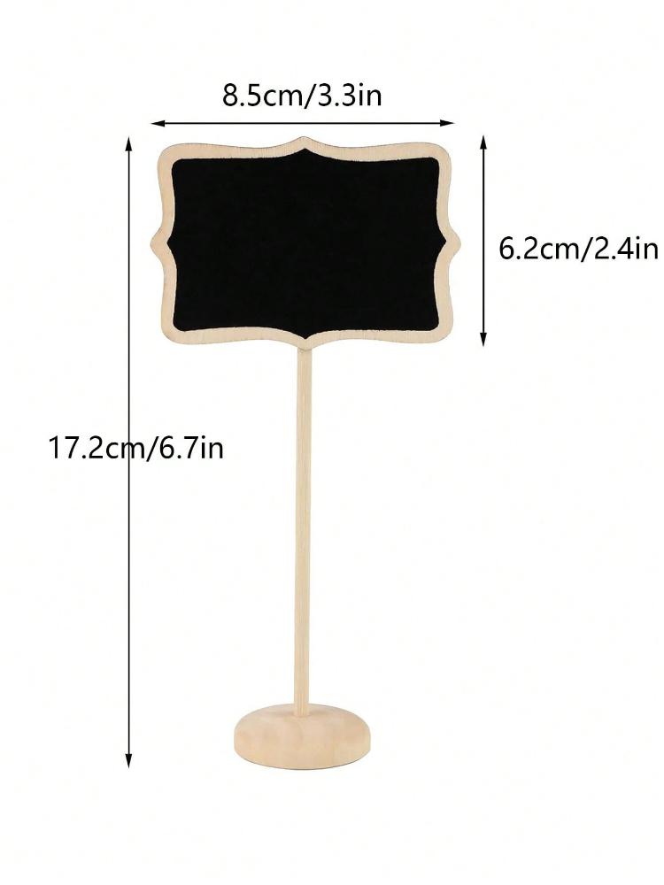 Chalkboard Signs, 20 PCS Mini Chalkboard with Easel Stand, Small Wooden Chalkboard for Party, Event Decorations