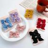 New Cute Bow Headgear Sweet Little Girl Hair Accessories Summer Girls Net Red Clips Baby Hairpins Children Hair Clips Gifts