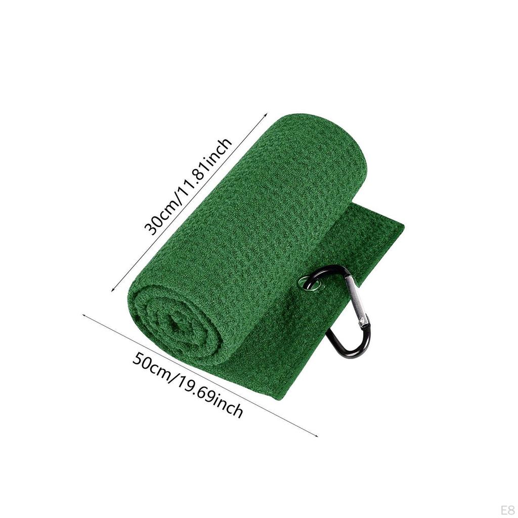 Сумка для полотенец для гольфа, маленькая, с карабином, мягкая, быстросохнущая, впитывающая воду